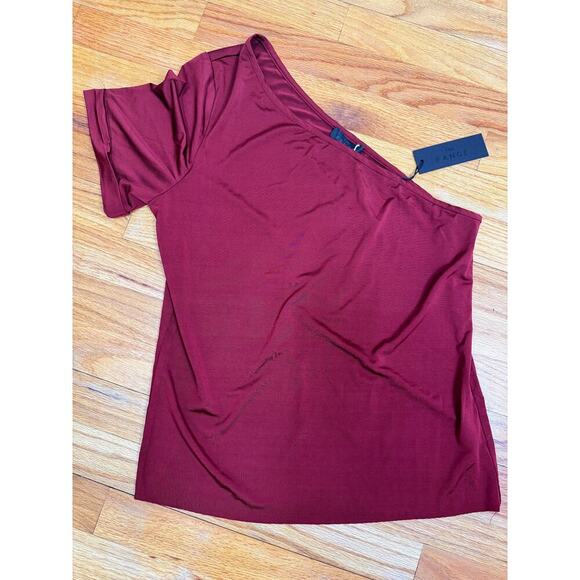 The Range Slinky One Shoulder Top in Rust Size Medium - Picture 1 of 3